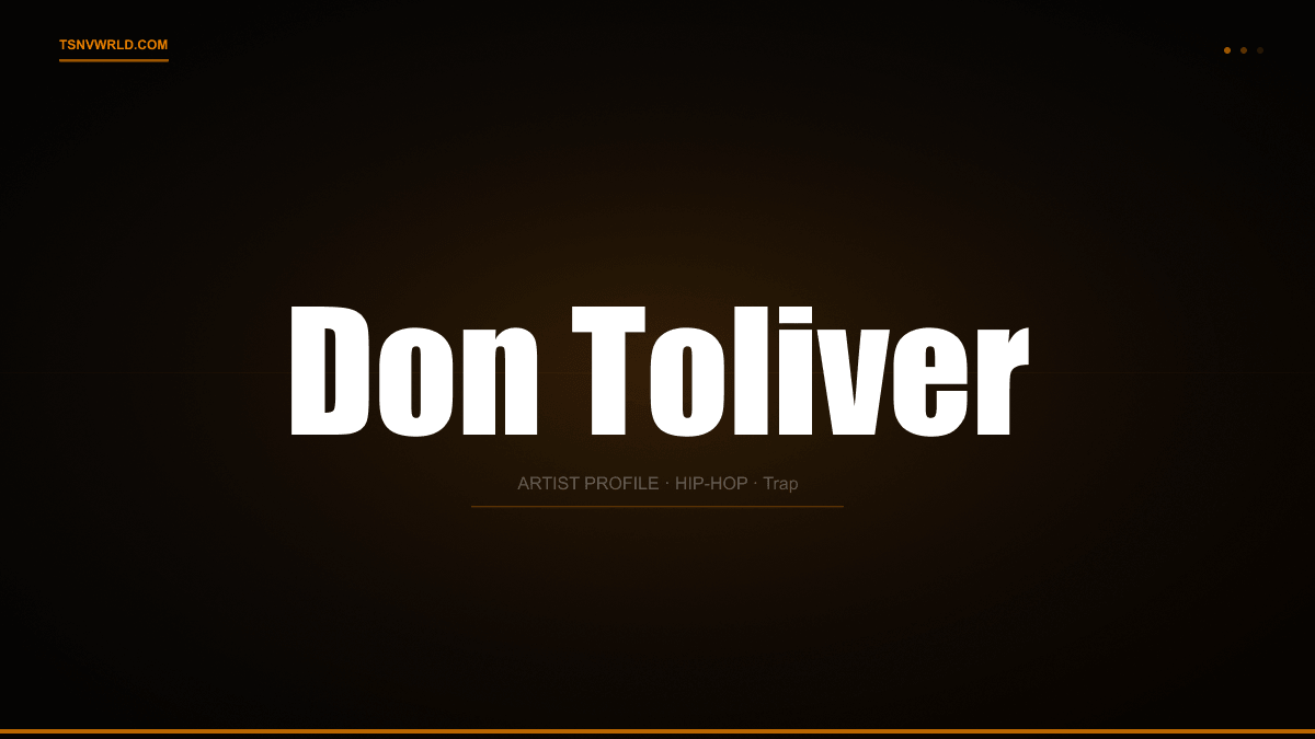 Don Toliver portrait — TSNV artist hub