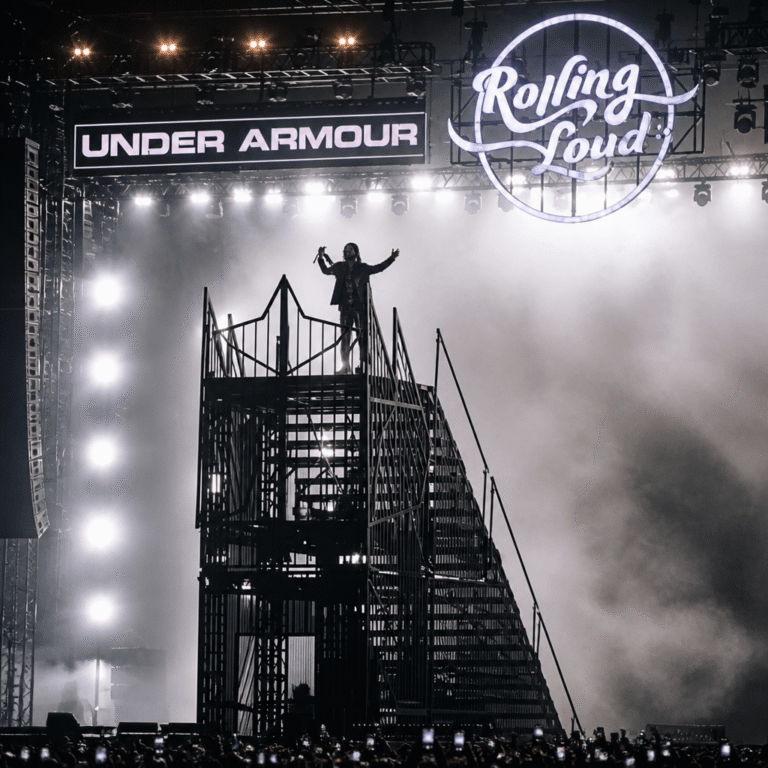 Playboi Carti performing at Rolling Loud 2026 in Orlando, Florida at Camping World Stadium