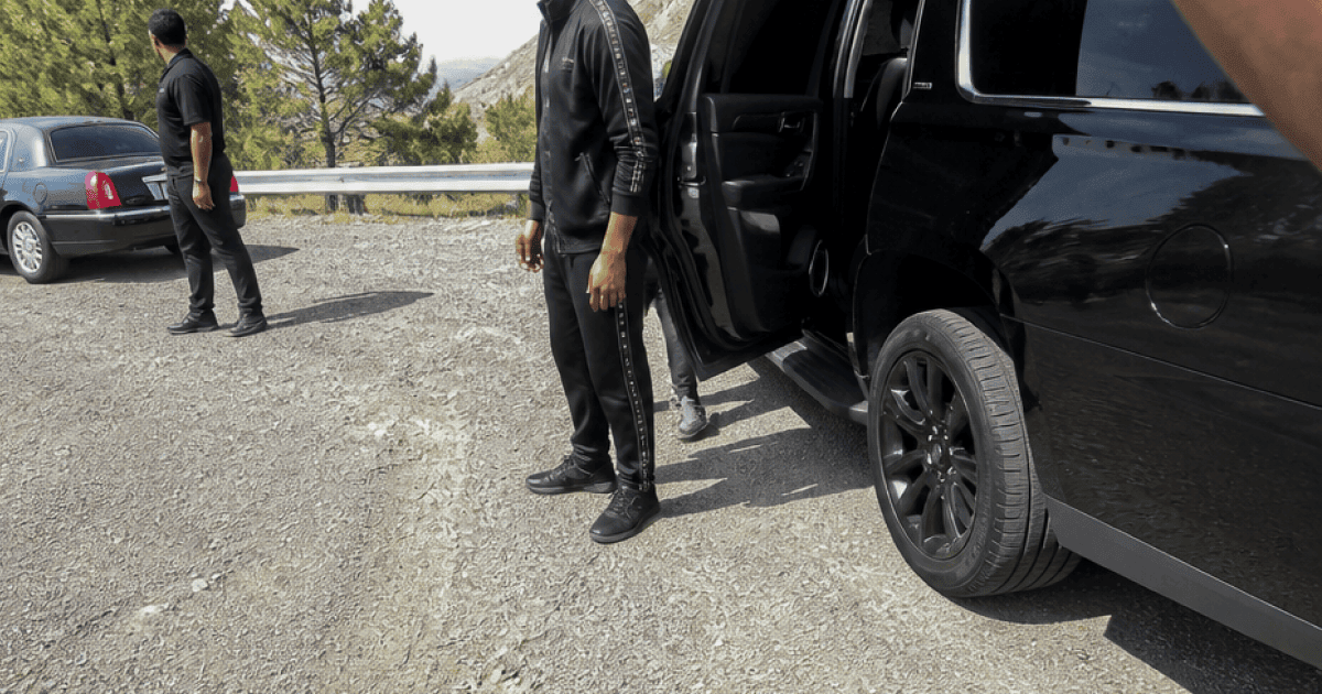 Playboi Carti bodycam footage still from the 2025 Utah traffic stop and assault arrest
